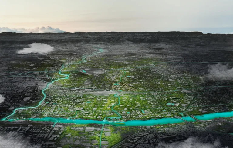 Nallah-Hood master drawing showing the proposed watershed intervention